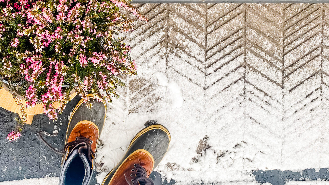 All-weather WaterHog Luxe indoor outdoor entrance matting