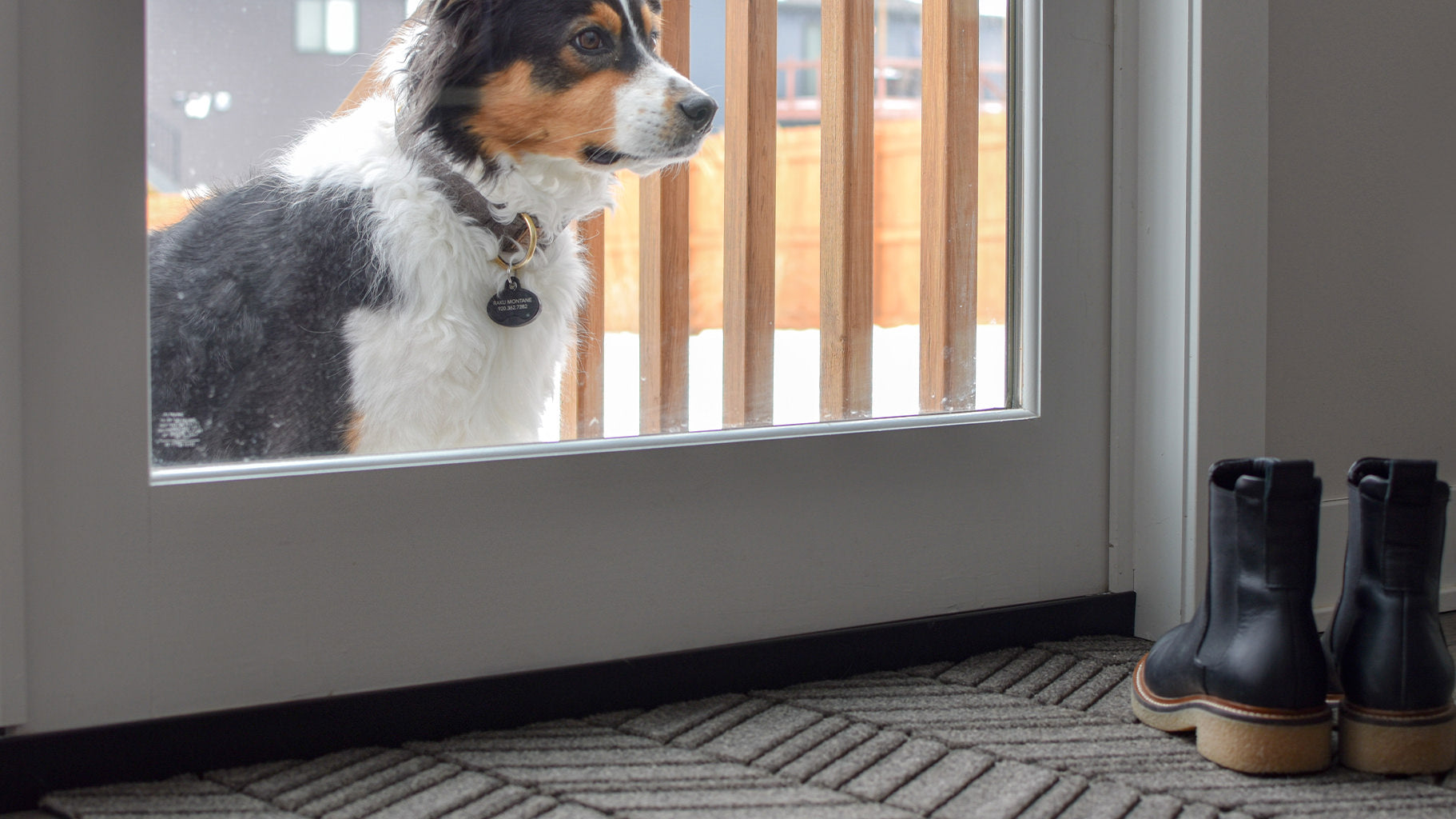WaterHog Luxe all-weather, low-profile indoor and outdoor entrance doormat