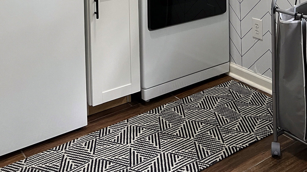 Neighburly Escher low-profile doormat great for laundry rooms.