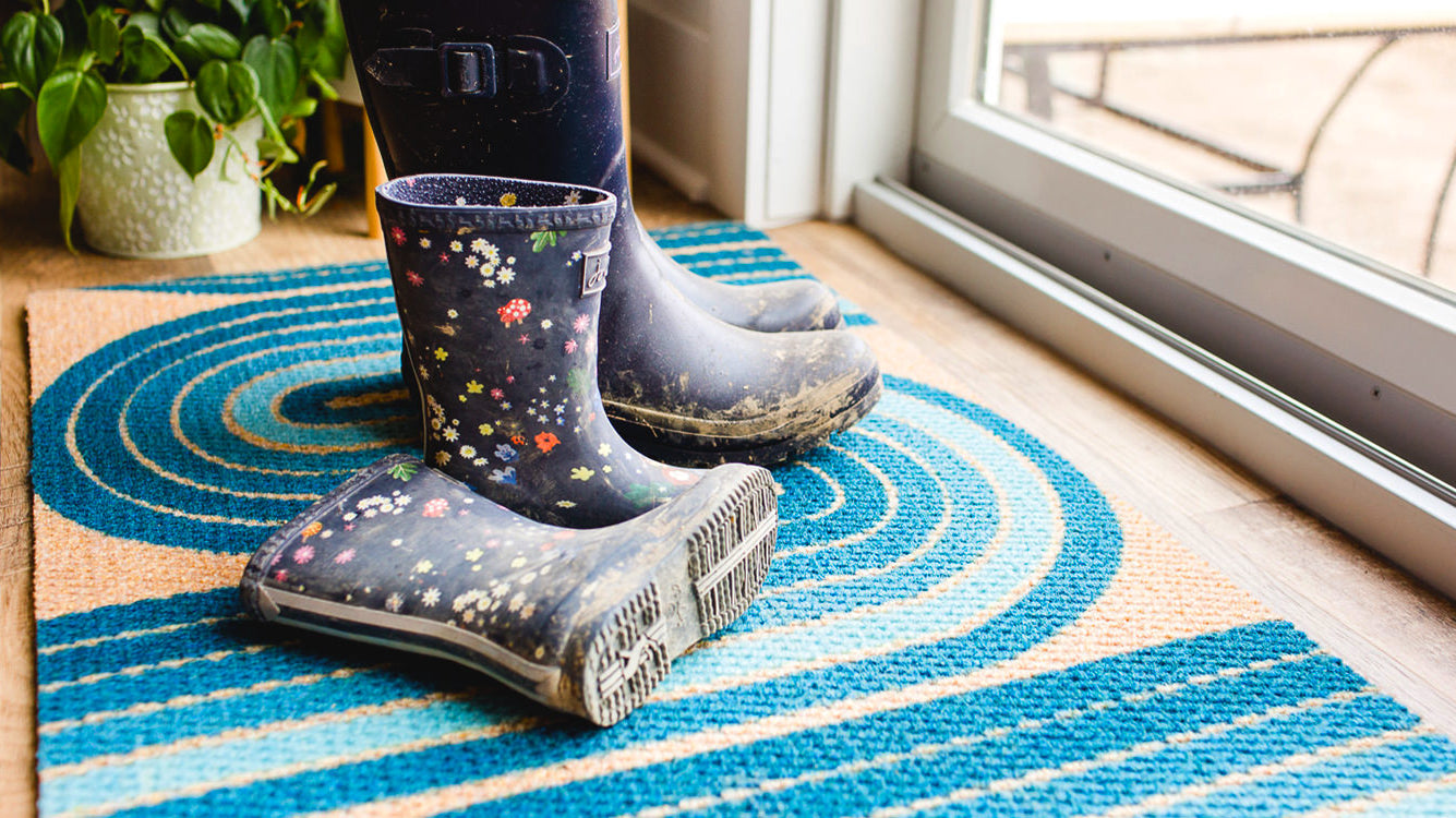 Neighburly double door entrance mat