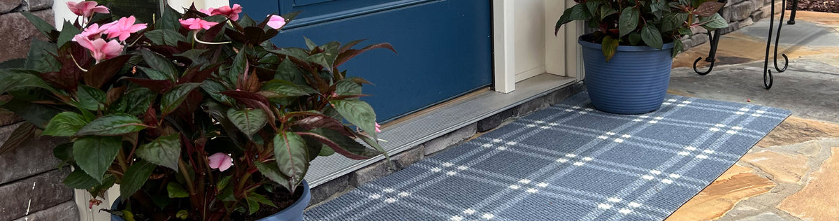 Neighburly Textured Stripes Multi Doormat