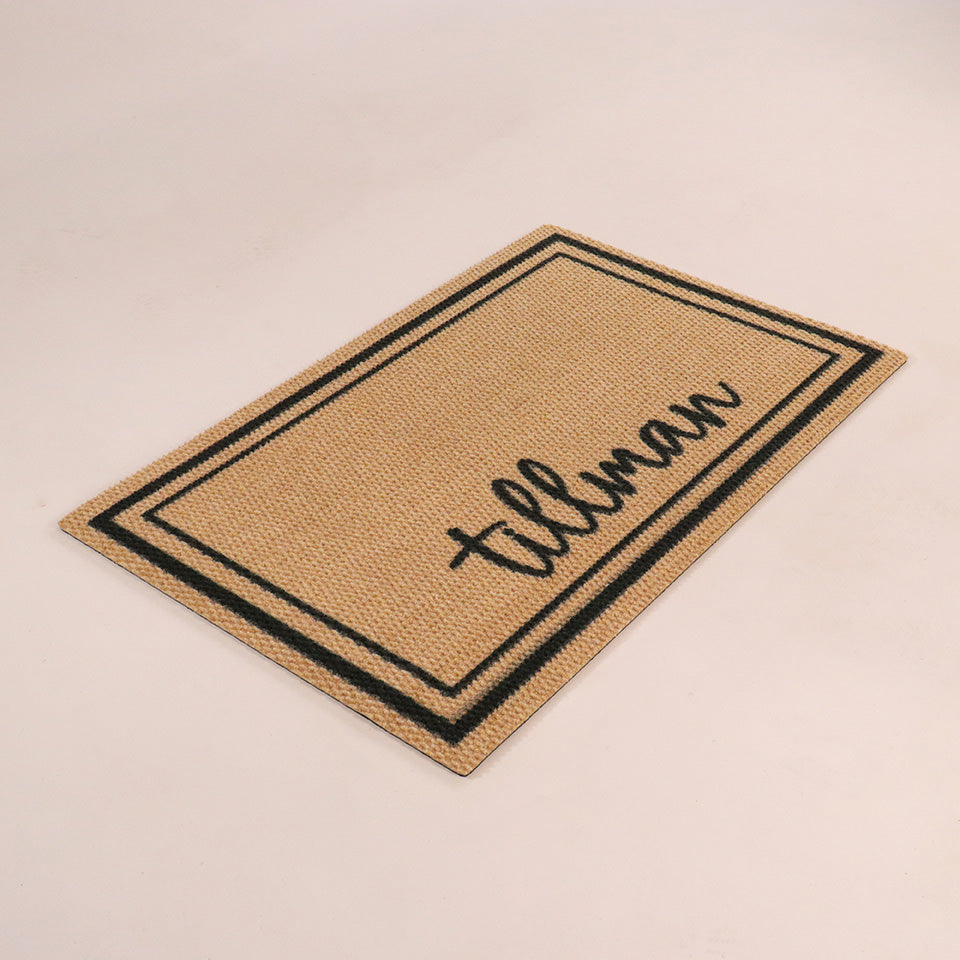 Angled image of Around the Block in single-door size personalized with a last name.
