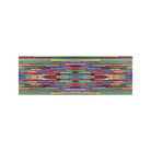 Bright and colorful doormat, the Neighburly Dutch Fields shown here in the larger double door size.