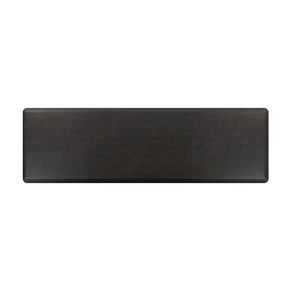 Traditional ebony leather design printed on the incredibly comfortable anti-fatigue Happy Feet runner mat.