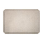 Happy Feet mat with a linen printed texture in a sand color with incredibly anti-fatigue qualities