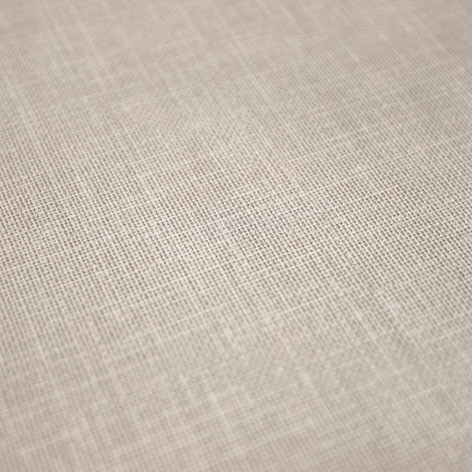 Detailed image of Linen's printed surface of texture in a sand color, all with a smooth, wipeable surface