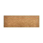 Isolated shot of bi level double door chevron doormat