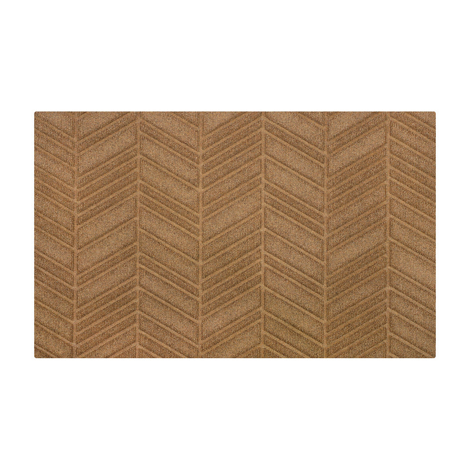 Wheat colored in vein single door doormat