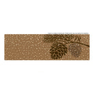 Digital mock up of Matterlys holiday Pine Cone doormat in a double door