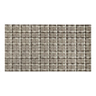 Maxcent Heritage Tweed area mat in Light Greige, medium size – features a warm beige/grey background with a crosshatch pattern in dark brown and off-white. The soft, woven-look surface adds comfort and subtle texture, while the non-slip rubber backing ensures stability on hard floors.