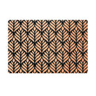 Neighburly Botanical decorative doormat shown in a single door size with a floral design.
