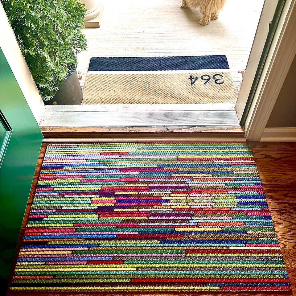 dutch fields horizontal inside entryway paired with Modern Main outside