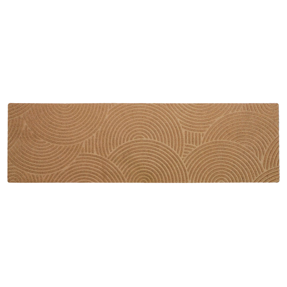 Put Your Records On double door mat overhead, showing the circular, bi-level design that made for maximum cleaning of shoes for floor protection.