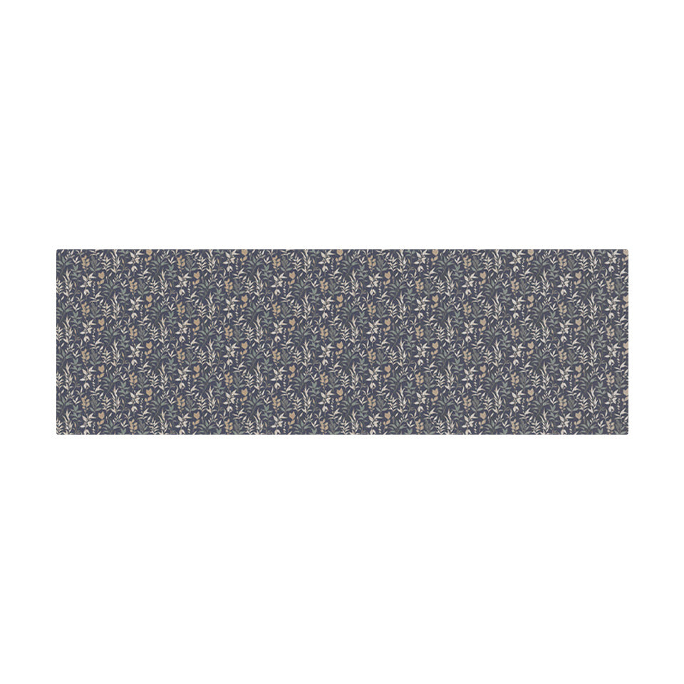 Overhead image of Un-Rug's Ditsy Floral mat in the small runner size.