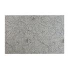 Overhead image of Un-Rug's Fine Line Floral mat in the size small.