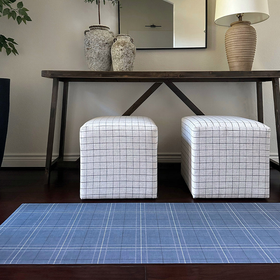 Incredibly stylish Un-Rug entryway foyer mat perfect walking over its low-profile and fully rubber backed construction.