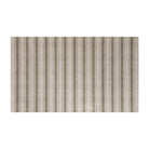 medium sized rectangular mat with beige (shiitake) and green vertical stripes