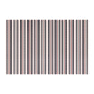 long rectangular runner in classic ticking stripes in colors grey, red, beige