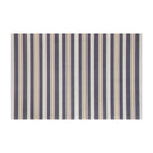 classically beautiful mat with vertical stripes in multi colors grey (rock bottom), yellow (tassel) and other neutral tones