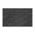 Overhead image of the single-door WaterHog Luxe mat in the floral Magnolia pattern and graphite color.
