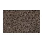 Overhead image of the single-door WaterHog Luxe mat in the floral Magnolia pattern and greige color, consisting of a chalky grey with beige undertones.
