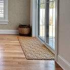 WaterHog Luxe double door entrance mat laid in front of a back door to stop dirt and grime from coming inside.