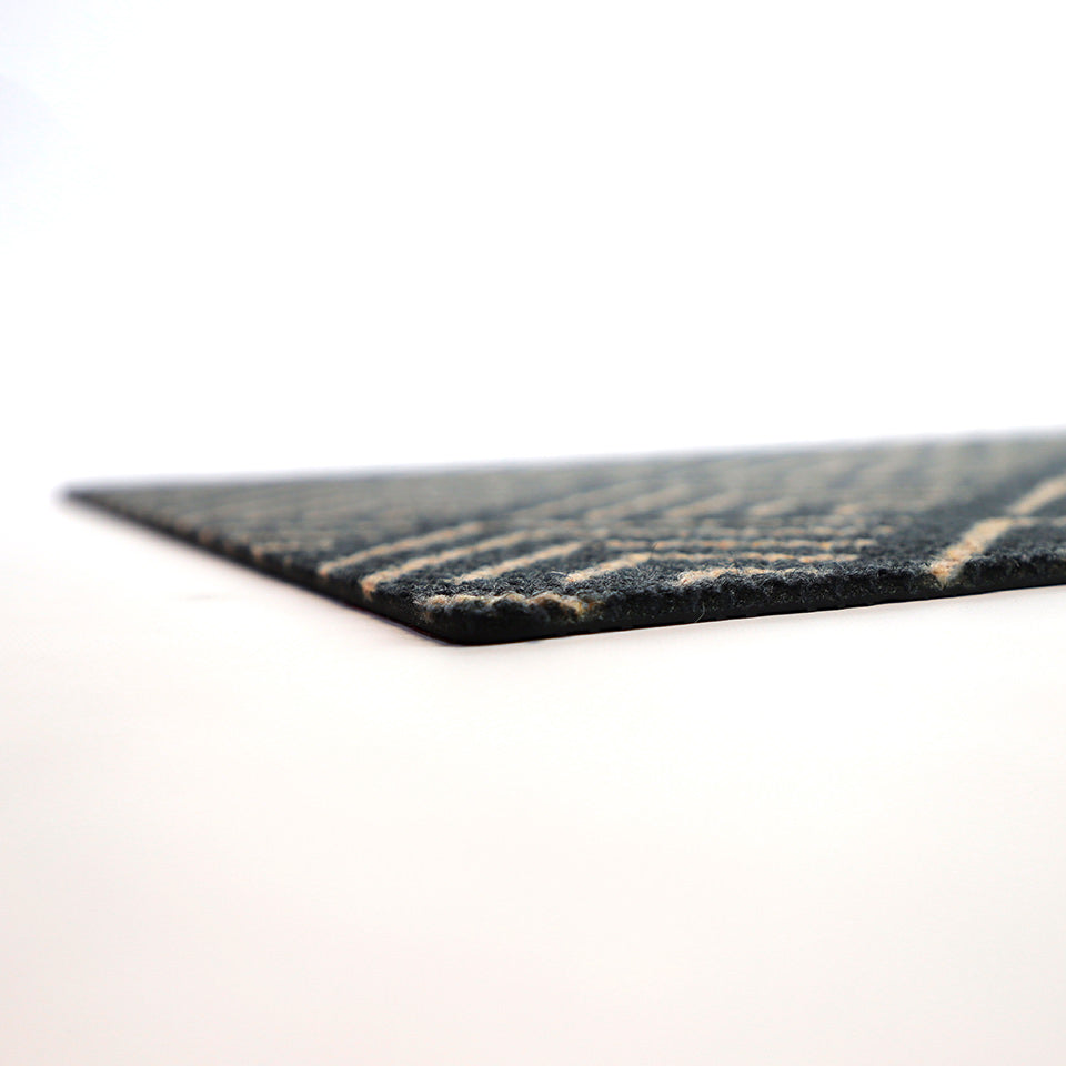 Stylish and low profile doormat can be used as a kitchen mat or a bathroom mat that won't mold or mildew.