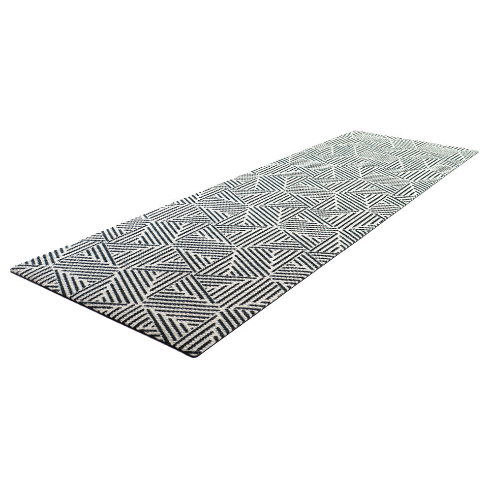 Wide doormats for double doors like the Escher Double Door welcome mat are ideal for big doors or doors with sidelights.