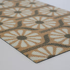 Retro Daisies Doormat - Coir White Angle