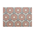 Retro Daises Doormat - Overhead Pink Grey