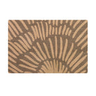 Whimsical sunburst doormat in tan and coir.  Classic colored non shedding doormats with a sunshine design.