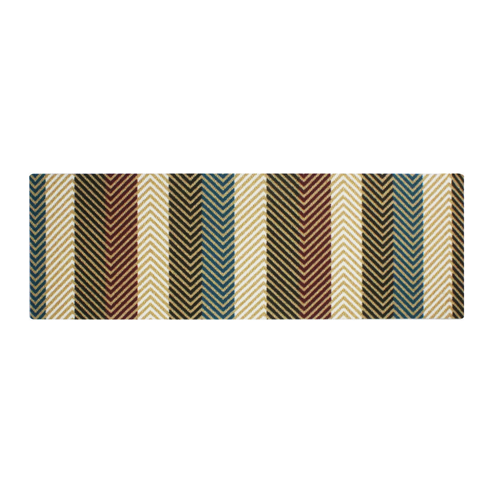 Textured Stripes double door door mat is perfect for large doors and will help clean shoes and boots from mud, dirt, sand, rain, and snow.