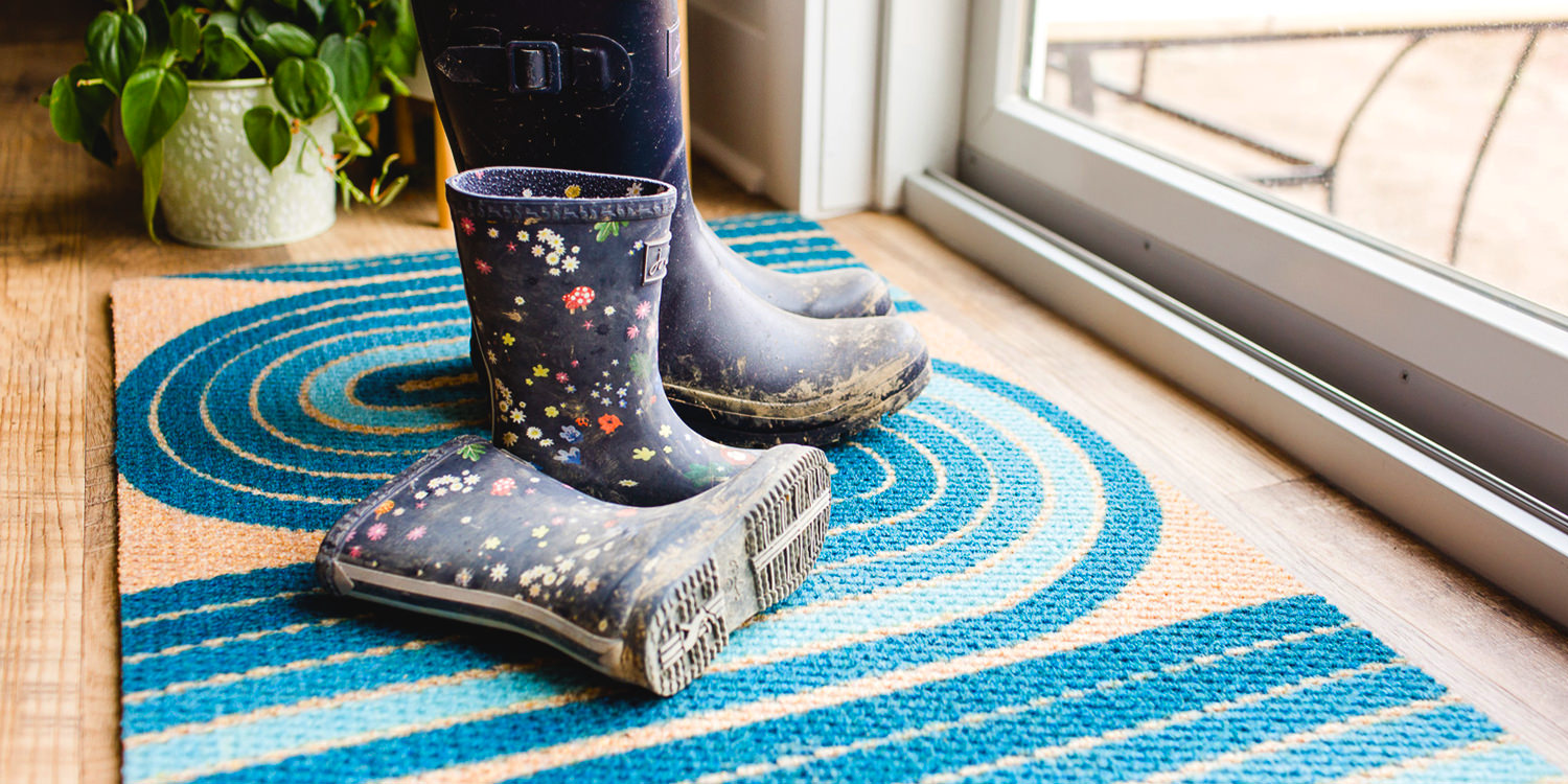 Neighburly double door entrance mat