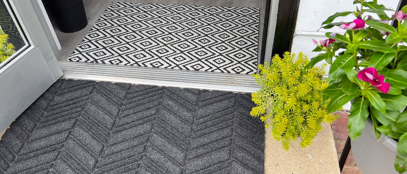 WaterHog Luxe and Neighburly entrance matting enhances a home.