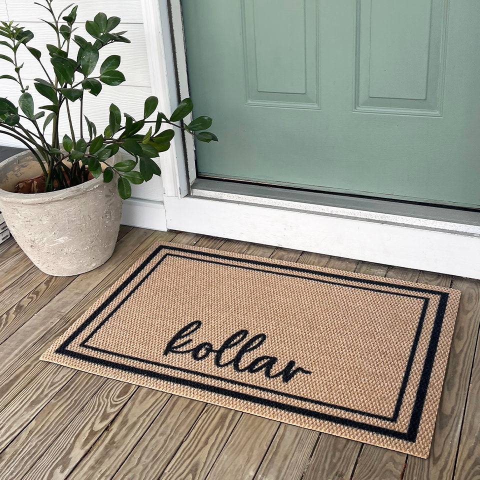 Low-Profile, single door Around The Block personalized with the last name Kollar.