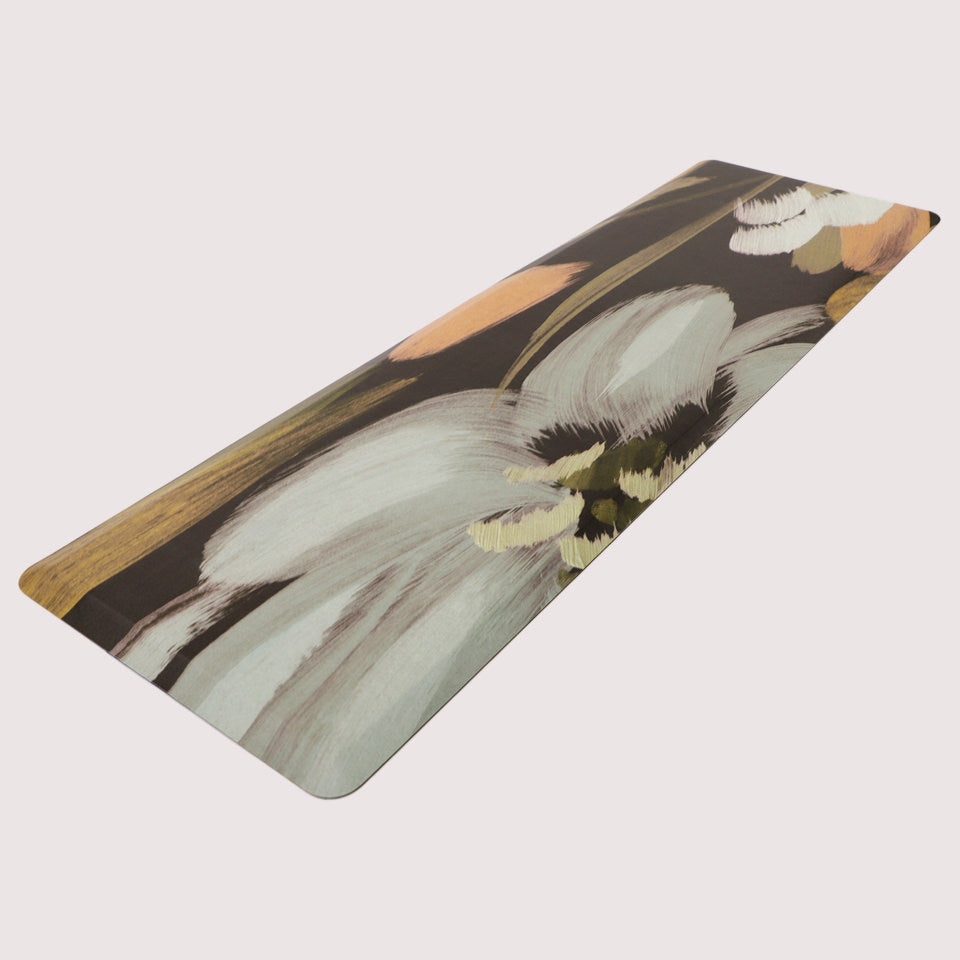 Happy Feet runner mat good for kitchens and bathrooms for its wipeable surface and beveled edges