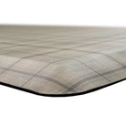 Happy Feet’s tan Brisbane Plaid anti-fatigue with sloped, beveled edges for a smooth transition.