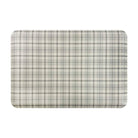 Happy Feet’s cream Brisbane Plaid anti-fatigue small mat with a traditional plaid design in creamy tones.