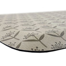 Happy Feet’s Dandelion Echo anti-fatigue mat with sloped, beveled edges for a smooth transition and comfortable foam backing.