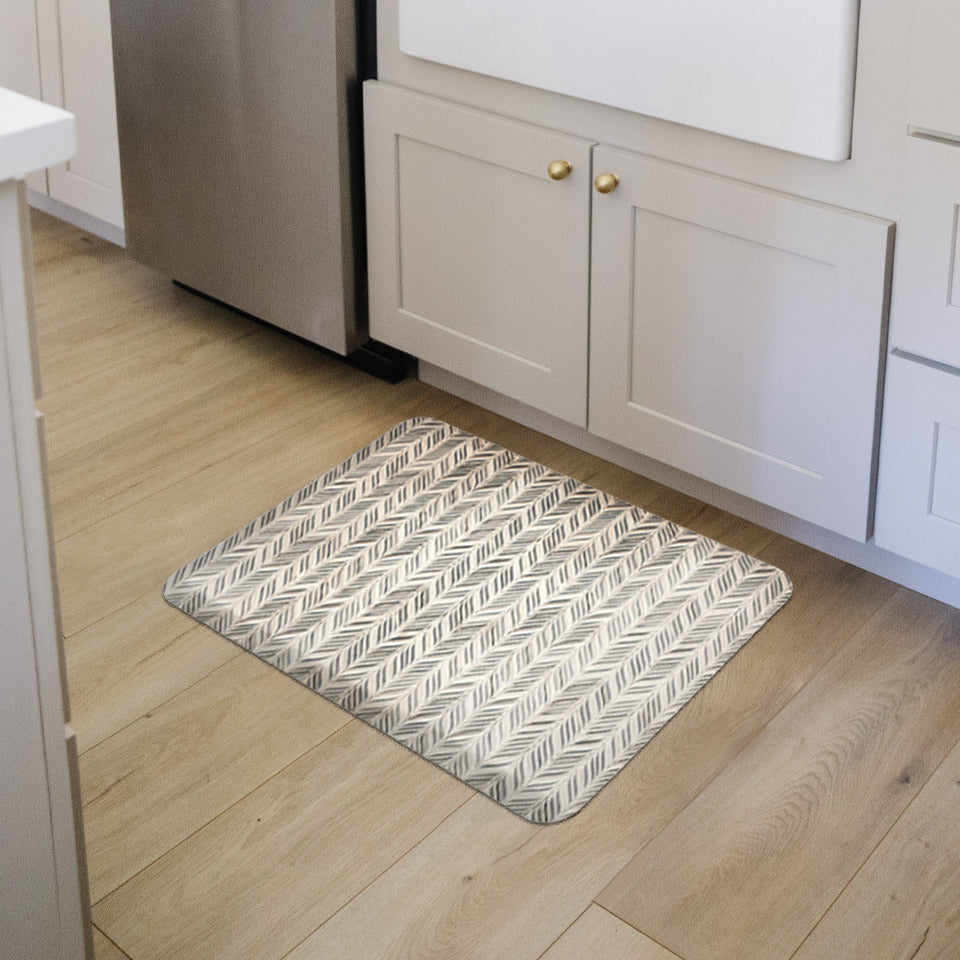 Beautiful Happy Feet anti-fatigue mat for the kitchen providing incredible standing comfort