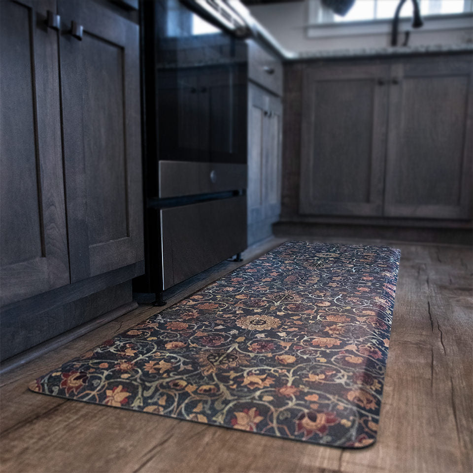 Holland Park runner mat in a kitchen providing standing comfort to your feet, legs, and back.