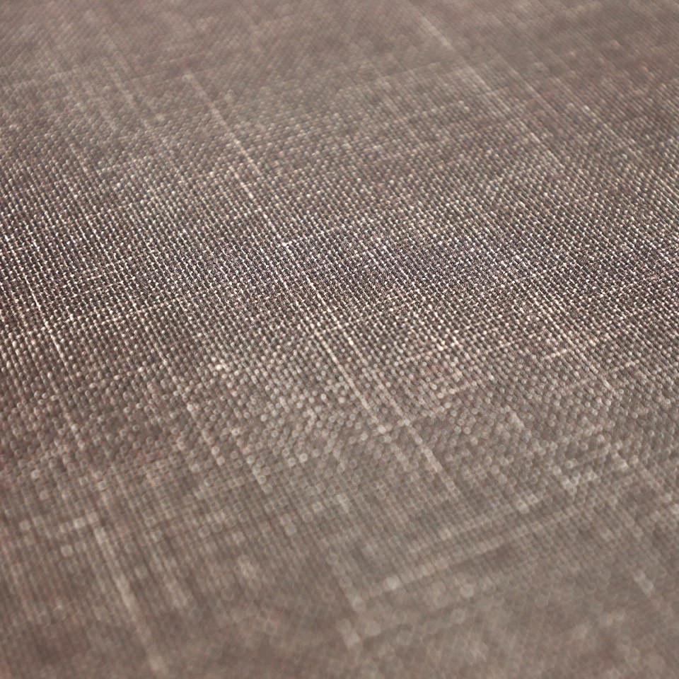 Detailed image of Linen's realistic printed pattern of linen, in a driftwood color