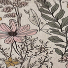 Surface detail show of Happy Feet's Wildflowers floral design on a waterproof, wipeable surface.