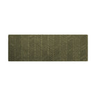 Double door shot of In Vein chevron patterned bi level doormat