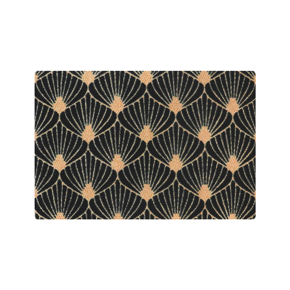 Neighburly In Bloom Indoor Doormat feature a stylish repeating floral pattern and is shown in the single doormat size.