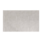 Medium Shiitake tan with snowbound cream organic lines in abstract square pattern on a low profile washable interior mat.