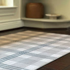 Beautiful detail image of Un-Rugs soft knitted surface, ultra-low profile, and HD printed design.