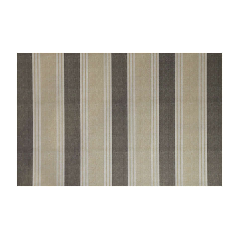 beautiful neutral colored mat with think stripes and white pinstripes