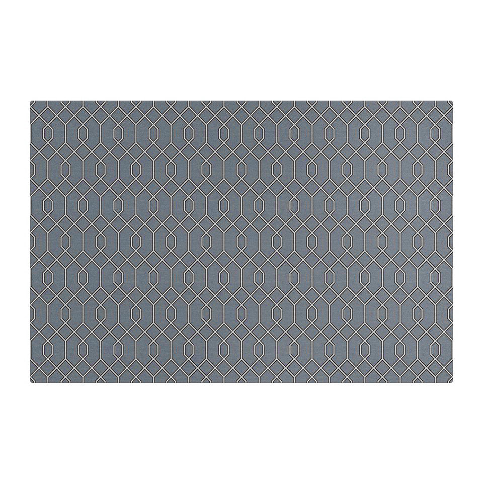 Isolated overhead image of Un-Rugs Timeless Trellis accent mat in the size large.