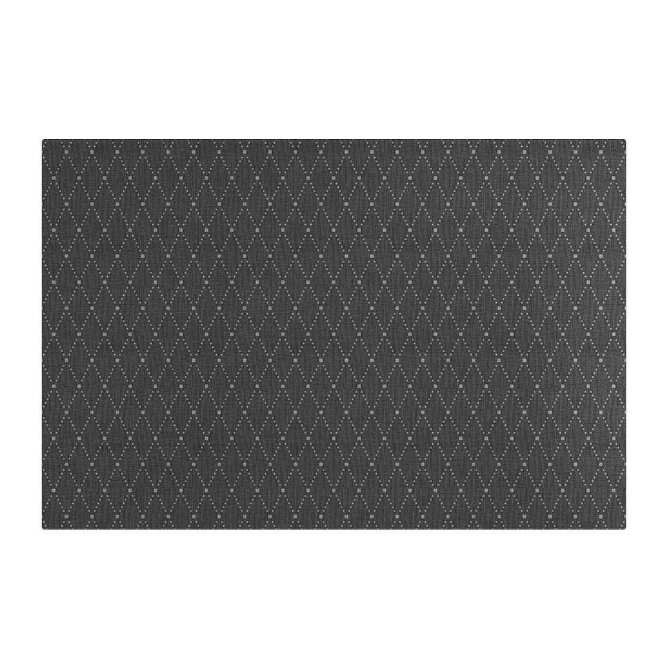 Isolated overhead image of Un-Rug's Traverse accent mat in the size large.